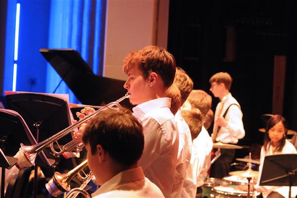 Students performing at the 2023-2024 All County Jazz Concert